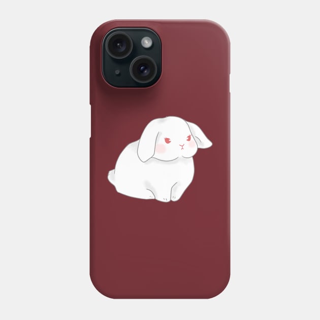 cute round angry rew holland lop rabbit | Bunniesmee Phone Case by GambarGrace