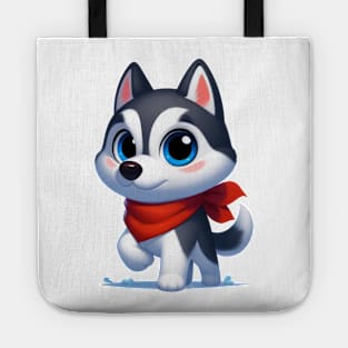 Cute Husky Tote