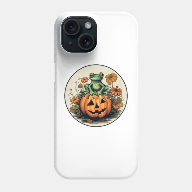 Halloween Frog Phone Case by Chromatic Fusion Studio