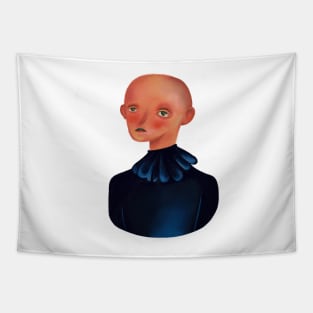 Bald boy from a dark tale Tapestry