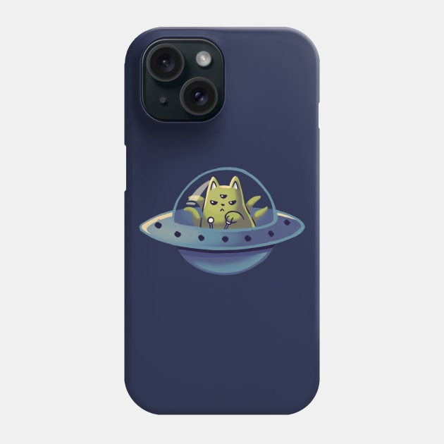 Cats in Space Alien // Universe, Kittens, Feline Phone Case by Geekydog