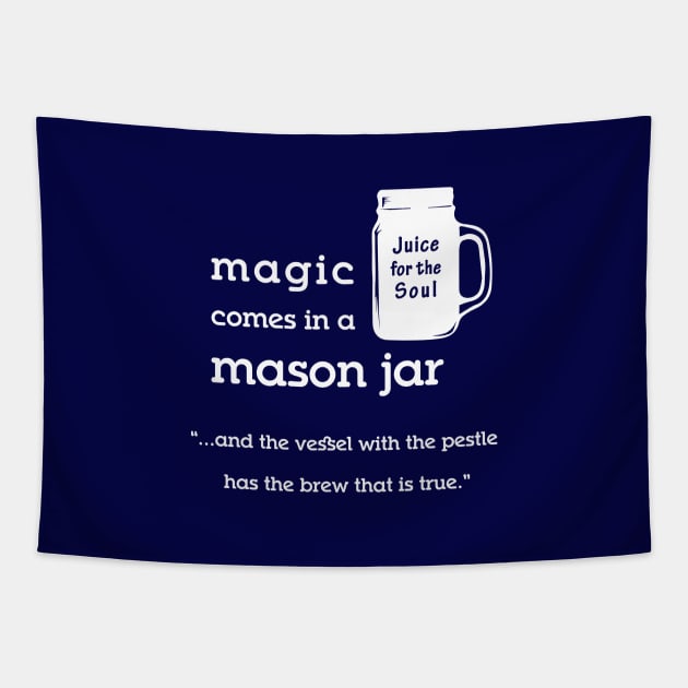 Mason Jar Magic Tapestry by UnOfficialThreads