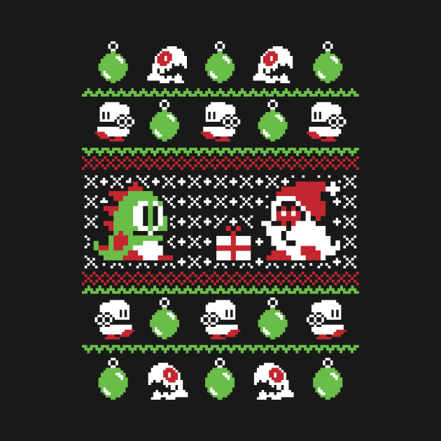 Ugly Christmas Sweater - Bubble Bobble by RetroReview