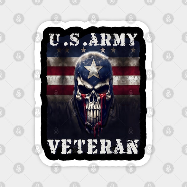 Skull US Veteran Magnet by SkullTroops