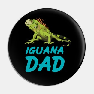 Iguana Dad for Iguana Lovers, Blue Pin