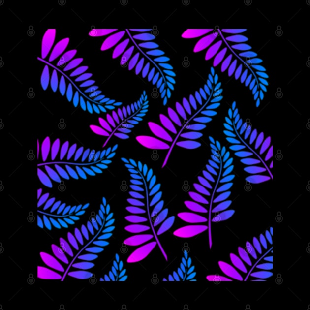 COLORFUL LEAVES, GRADIENT LEAVES, LEAF PATTERN, LUMINOUS LEAVES, NEON by RENAN1989