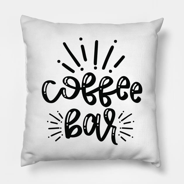 Coffee Bar, Coffee Lover Gift, Coffee Gift, Caffeine Lover, Gift for Coffee Lover, Coffee Gift Pillow by CoApparel