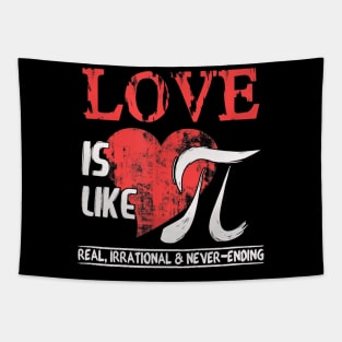 Love Is Like Pi  Pi Day Math Teacher Tapestry