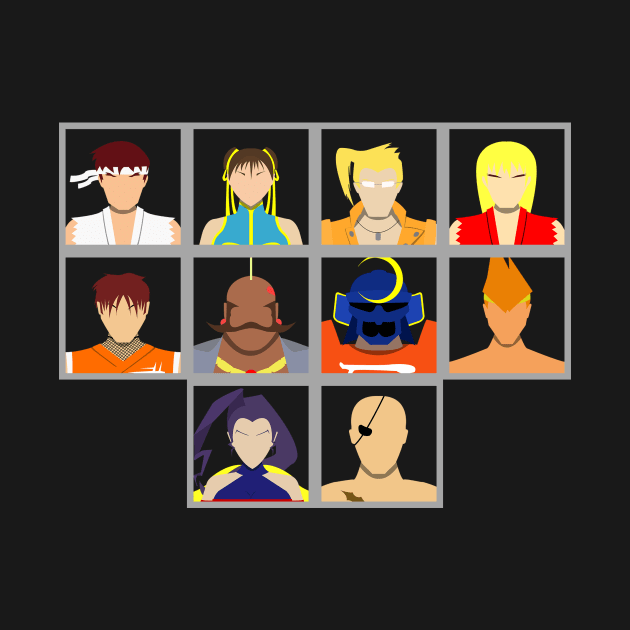 Select Your Character-Street Fighter Alpha by MagicFlounder