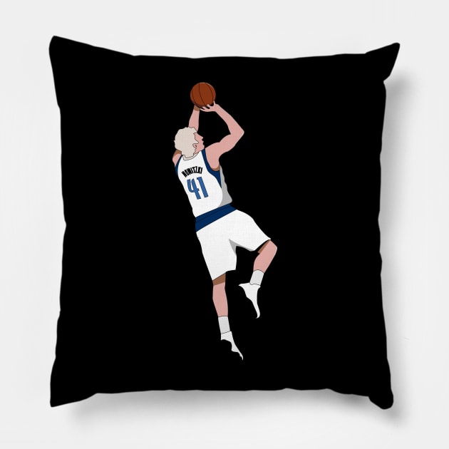 Dirk Nowitzki Pillow by souvenirmala