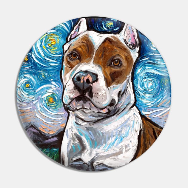 Pitbull Night 2 Pin by sagittariusgallery