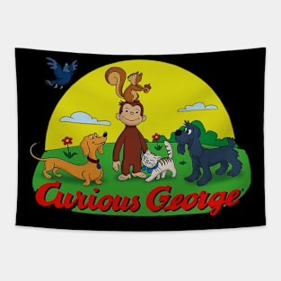 Curious George new 9 Tapestry