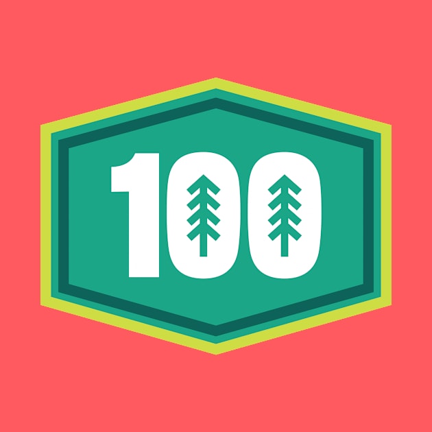 100 Mile Trail and Ultra Running Trees by PodDesignShop