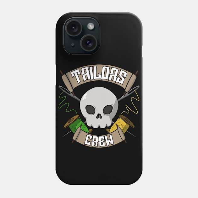 Tailors crew Jolly Roger pirate flag Phone Case by RampArt