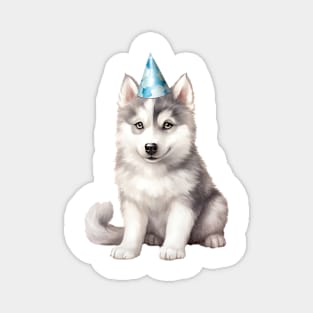 Birthday Siberian Husky Dog Magnet