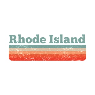 Vintage Rhode Island Distressed Retro 80s 90s T-Shirt