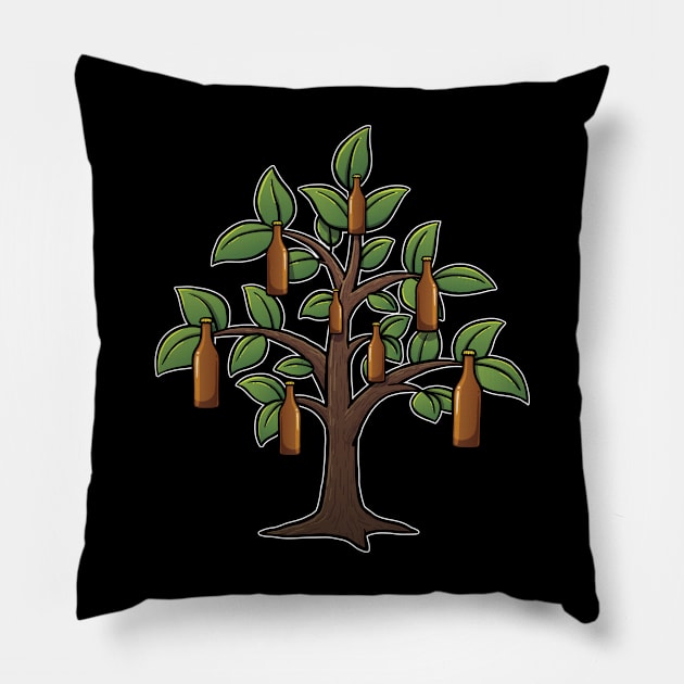 Beer Tree Pillow by Graphic Garden