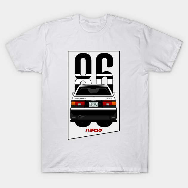 Initial D Toyota Corolla Trueno Ae86 Hachiroku 86 Anime Initial D T Shirt Teepublic