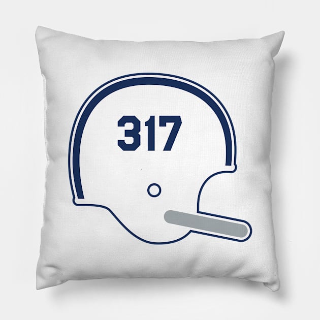 Indianapolis Colts 317 Helmet Pillow by Rad Love