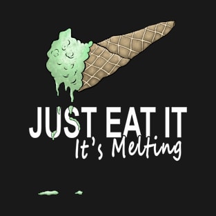 Just Eat It It’s Melting Funny Ice Mint Cream Fitness T-Shirt