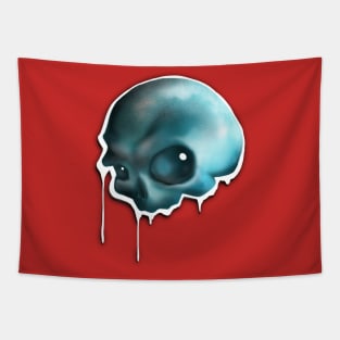 Dripping skull Tapestry