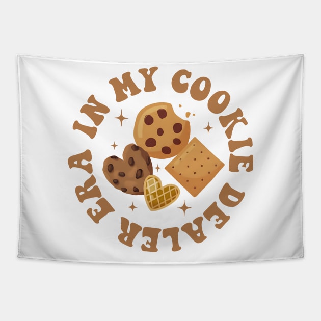 In My Cookie Dealer Era, Cookie Dealer Girl Scout, Girl Scout Cookie Dealer, Cookie Dealer (2 Sided) Tapestry by artbyhintze