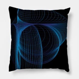 Blue Turquoise Swirl Pillow