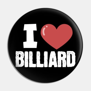 I love billiard Pin