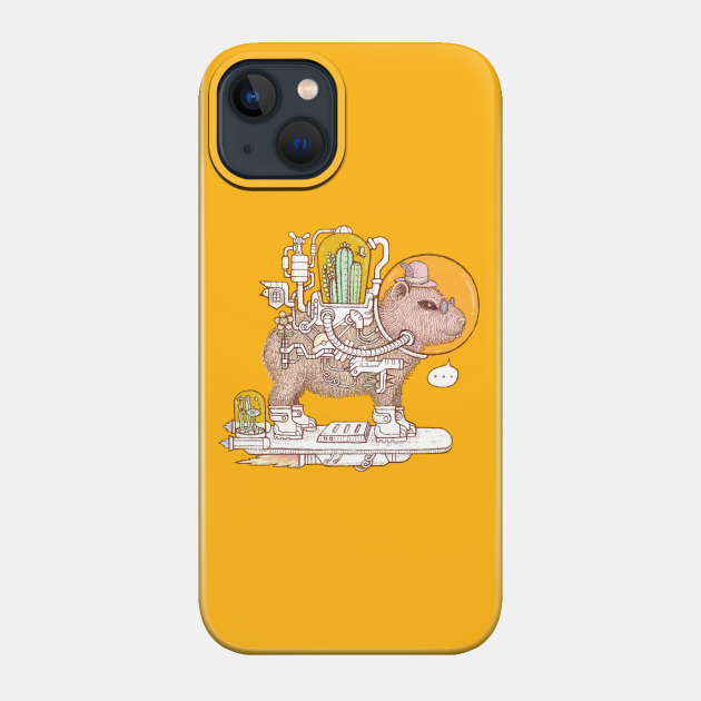 capybara space suits - Capybara - Phone Case