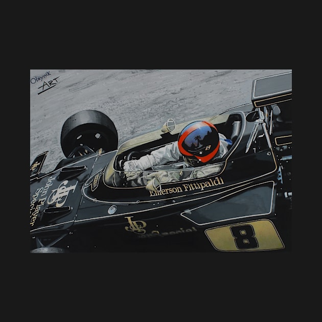 Emerson Fittipaldi, Lotus 72D by oleynik