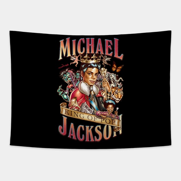 King Of Pop Tapestry by renatodsc