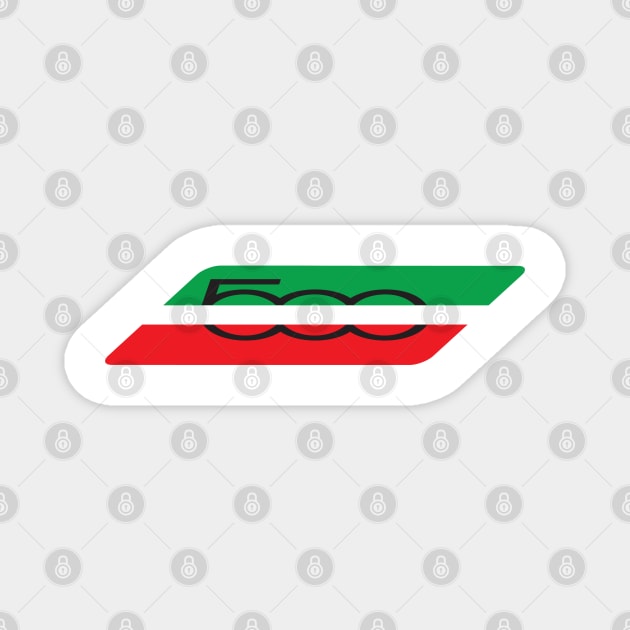 Fiat 500 Stripes Magnet by CreativePhil