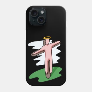 Simple Naive Jesus - Abstracted Christianity Portrayal Phone Case