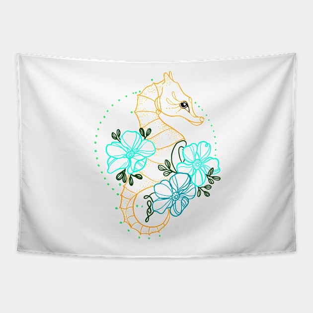 Seahorse Collection Tapestry by 09GLawrence