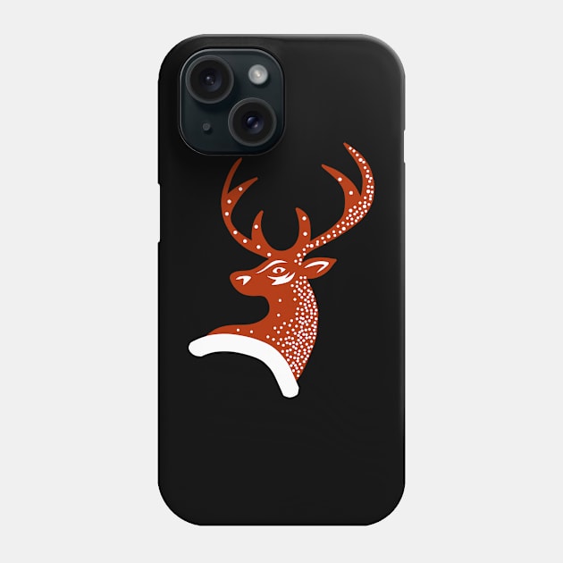 Christmas reindeer Phone Case by Asafee's store