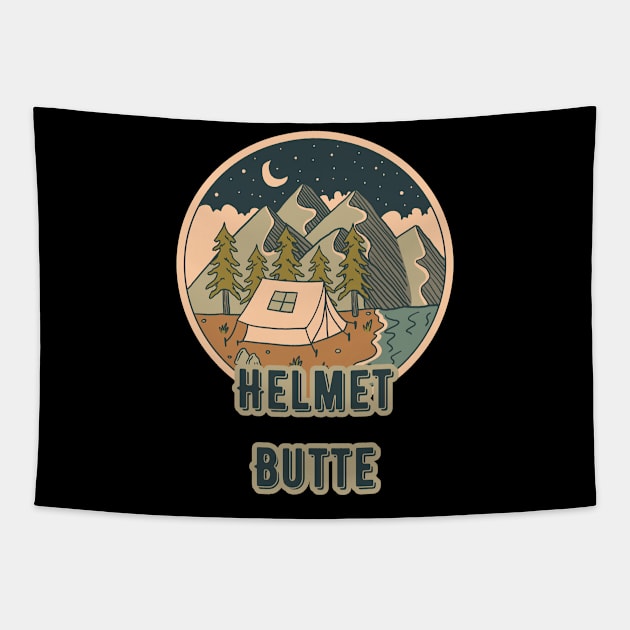 Helmet Butte Tapestry by Canada Cities