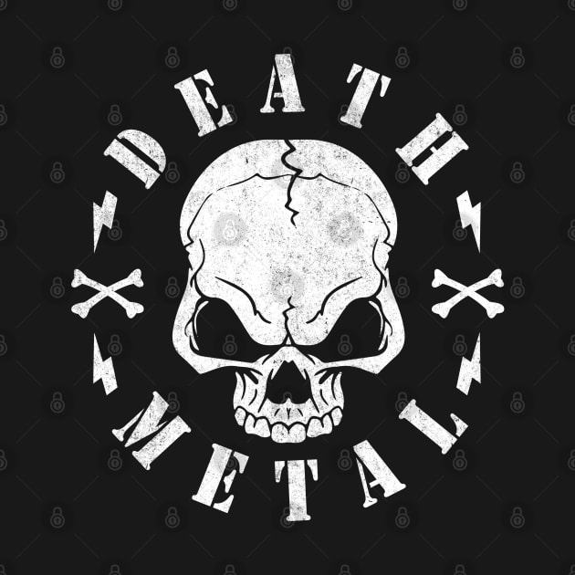 DEATH METAL - SKULL by Tshirt Samurai