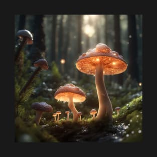 Fantasy Forestcore Mushrooms T-Shirt