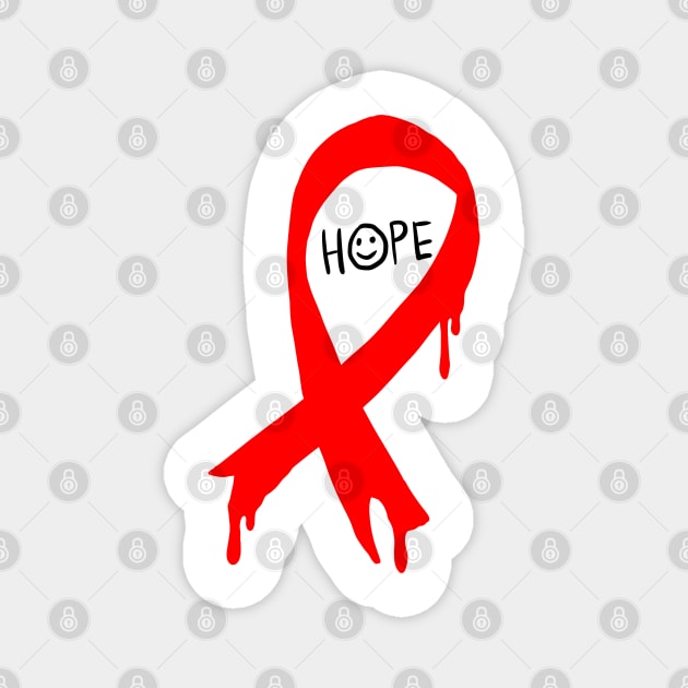 Hope For Aids Magnet by yogisnanda