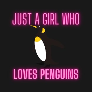 Just  A Girl who  loves penguin T-Shirt