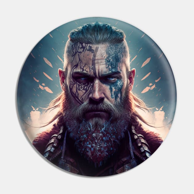 Illustration of Viking Valhalla Pin by KOTYA