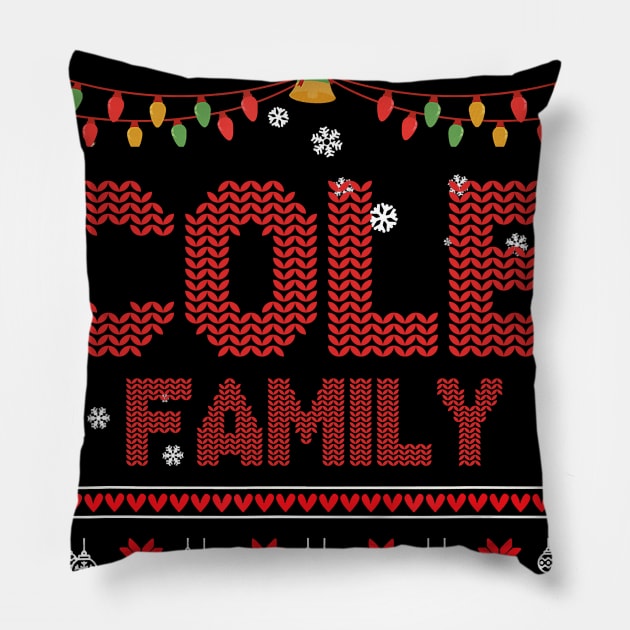 Cole Family Christmas, Name Xmas , Merry Christmas, Name , Birthday, Middle name Pillow by glaisdaleparasite