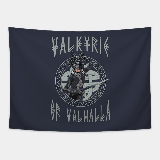 Viking Saga- The Valkyrie of Valhalla Tapestry by KrasiStaleva