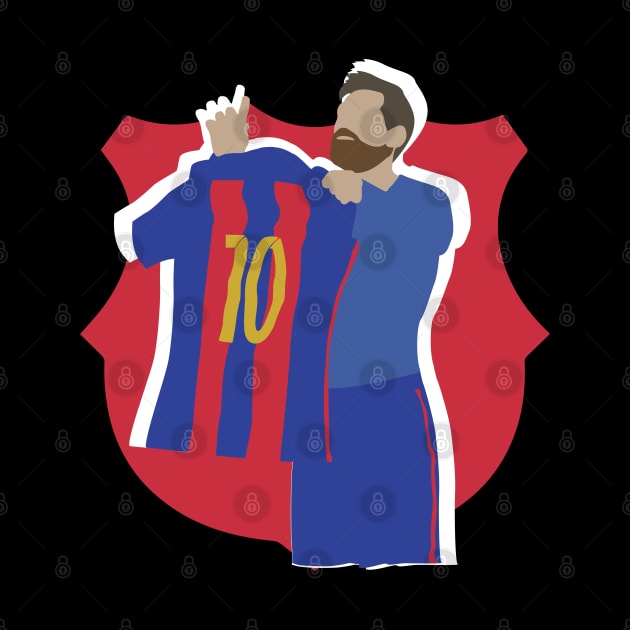 Messi No.10 Barcelona Iconic Celebration by Jackshun