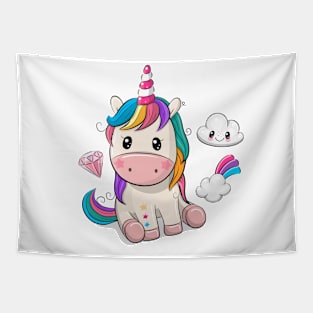 Cute unicorn. Tapestry