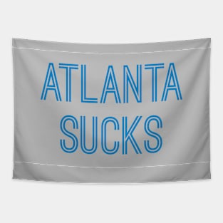 Atlanta Sucks - Silver/Carolina Blue (Carolina) Tapestry