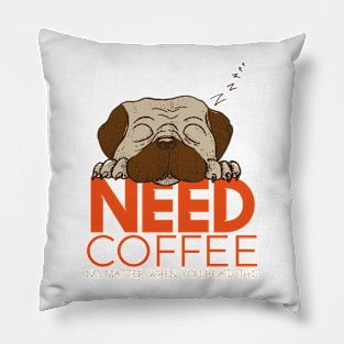 CoffeePug Pillow