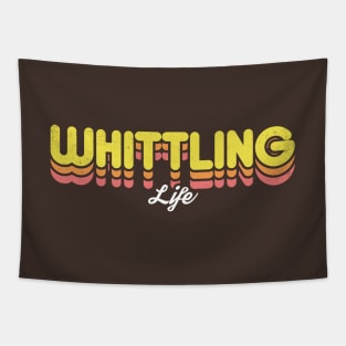 Retro Whittling Life Tapestry