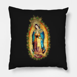 Our Lady of Guadalupe Mexican Virgin Mary Aztec Mexico Pillow