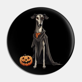 Halloween Galgo Espanol Greyhound Spanish Pin